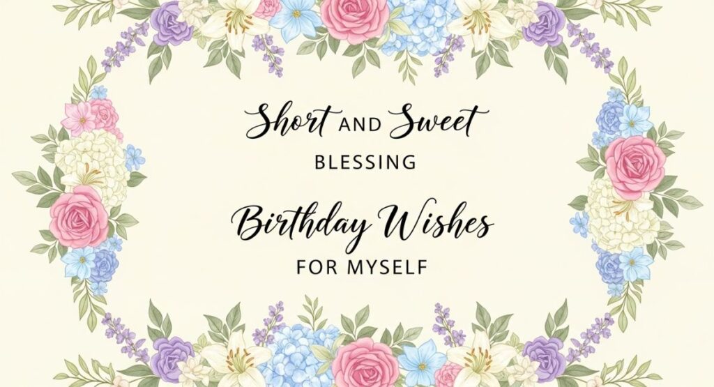 Short and Sweet Blessing Birthday Wishes for Myself