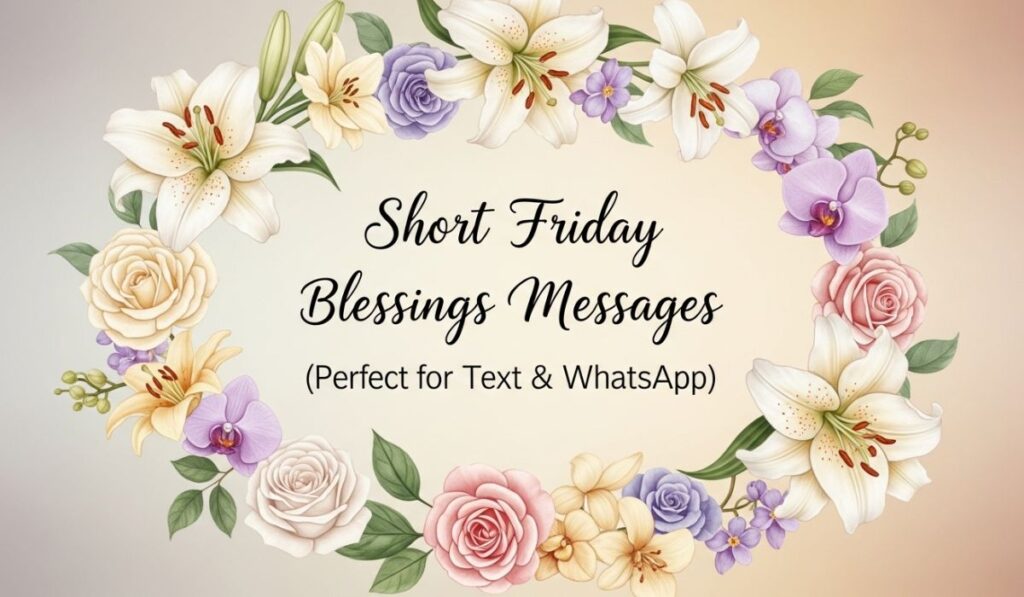 Short Friday Blessings Messages (Perfect for Text & WhatsApp)