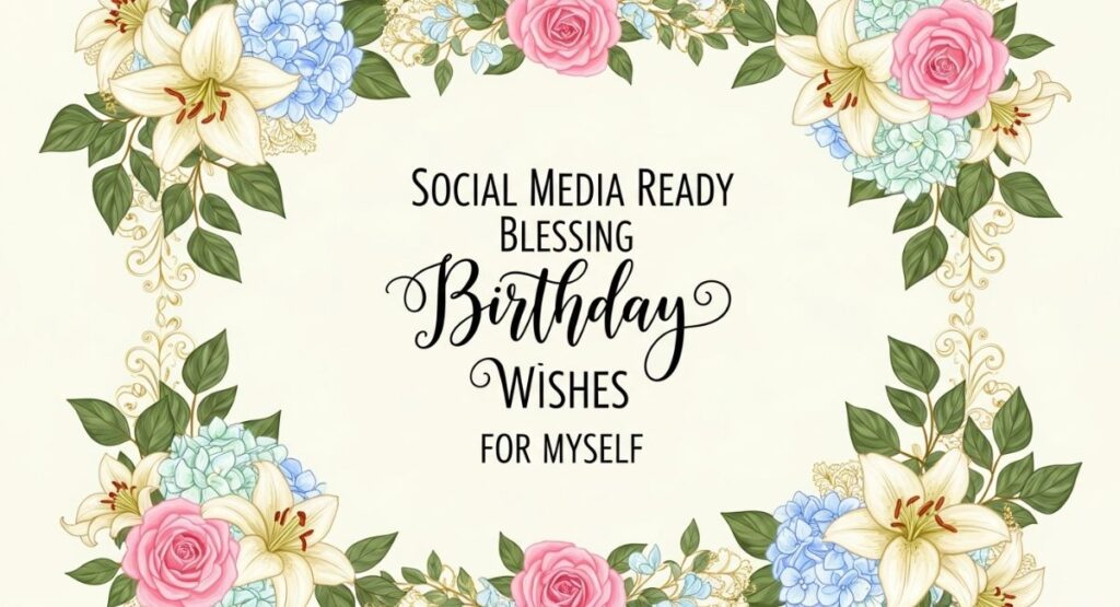 Social Media Ready Blessing Birthday Wishes for Myself