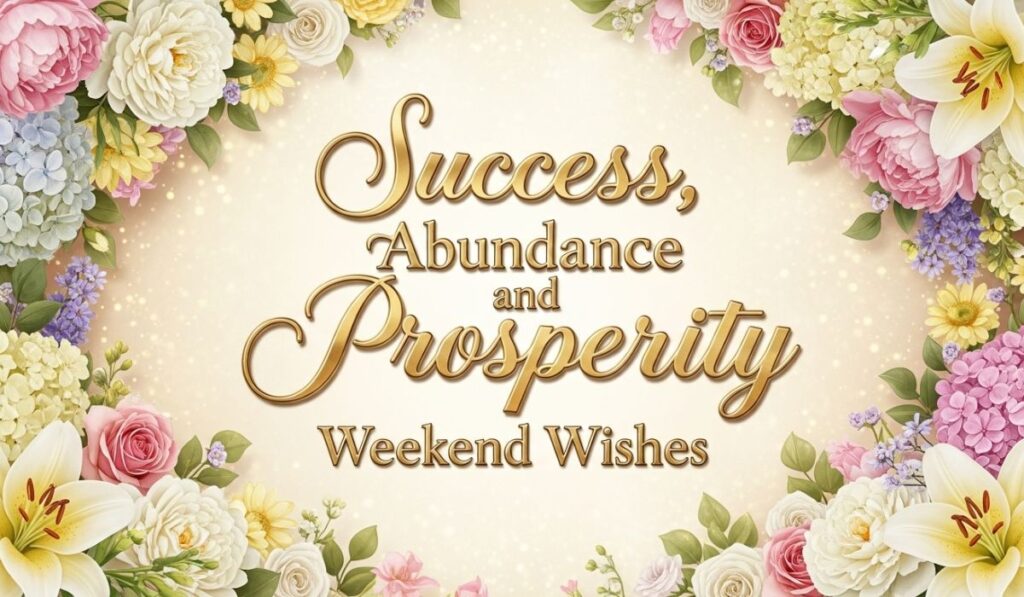 Success, Abundance, and Prosperity Weekend Wishes