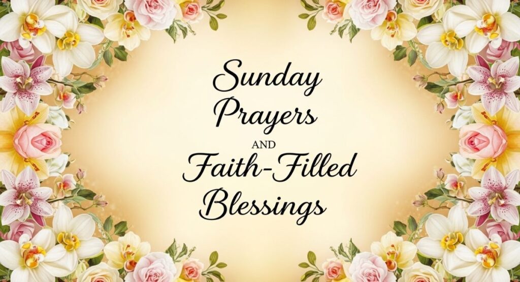 Sunday Prayers and Faith-Filled Blessings