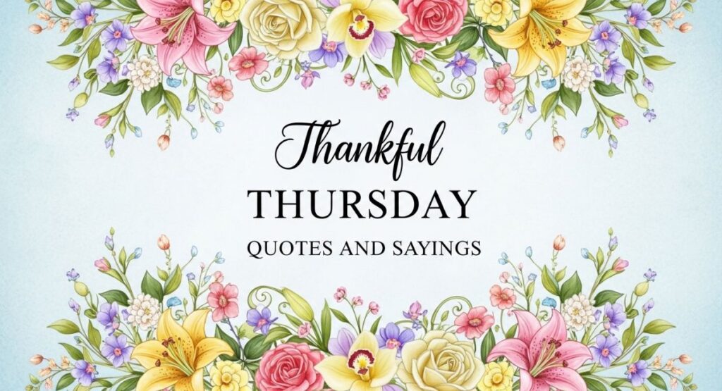 Thankful Thursday Quotes and Sayings