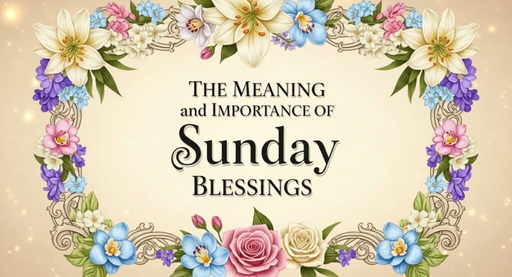 The Meaning and Importance of Sunday Blessings
