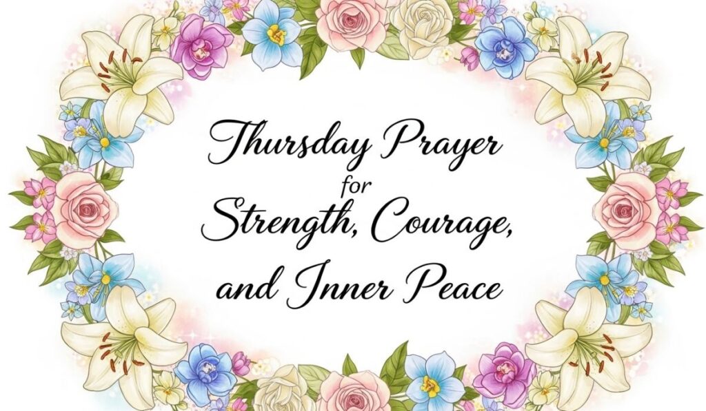Thursday Prayer for Strength, Courage, and Inner Peace