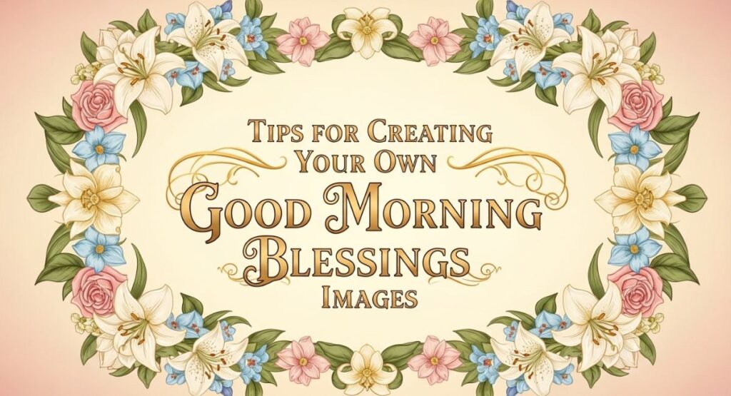 Tips for Creating Your Own Good Morning Blessings Images