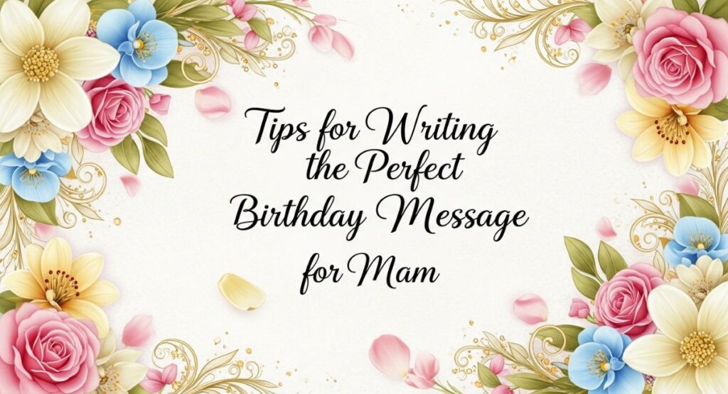 Tips for Writing the Perfect Birthday Message for Mam