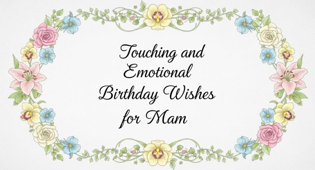 Touching and Emotional Birthday Wishes for Mam