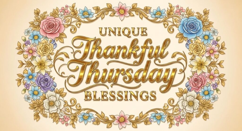 Unique Thankful Thursday Blessings