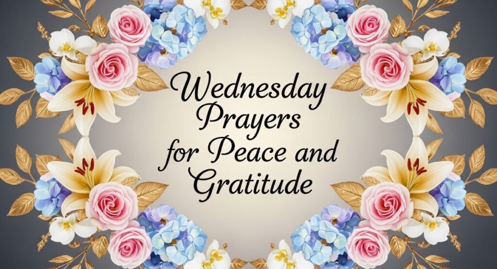 Wednesday Prayers for Peace and Gratitude