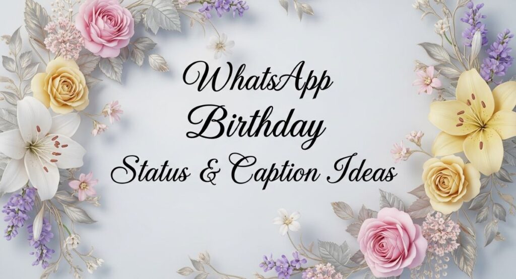 WhatsApp Birthday Status & Caption Ideas