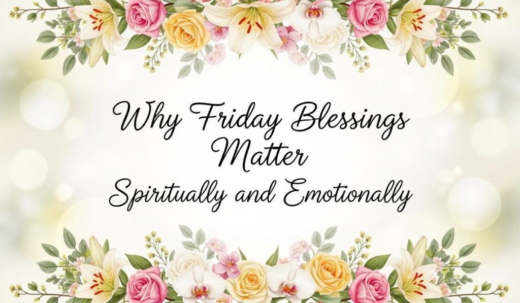 Why Friday Blessings Matter Spiritually and Emotionally