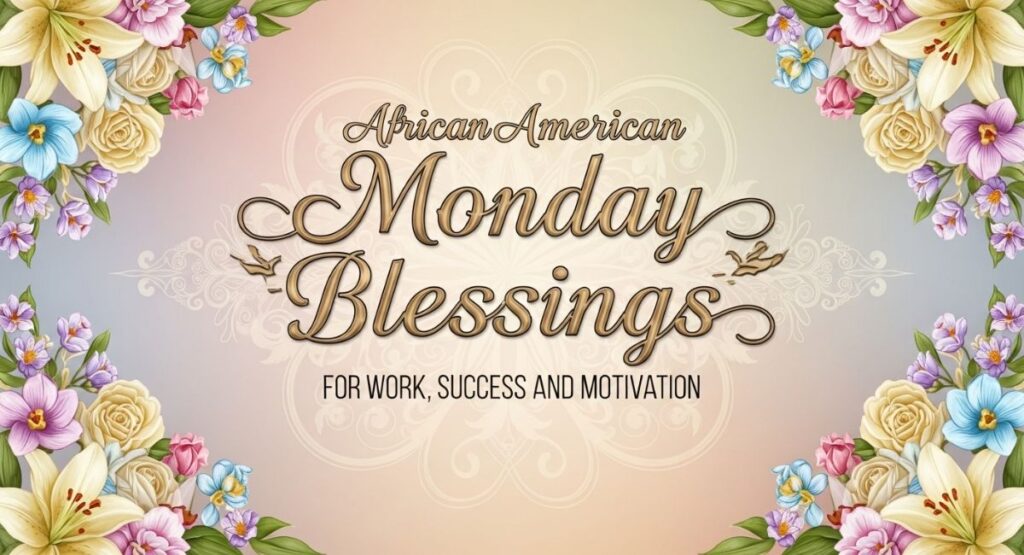 African American Monday Blessings for Work, Success, and Motivation