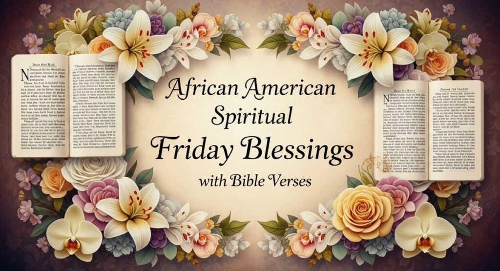 African American Spiritual Friday Blessings with Bible Verses