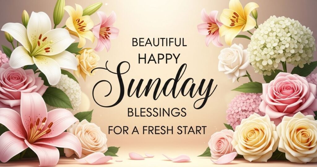 Beautiful Happy Sunday Blessings for a Fresh Start