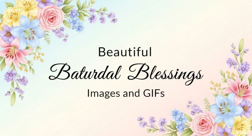 Beautiful Saturday Blessings Images and GIFs