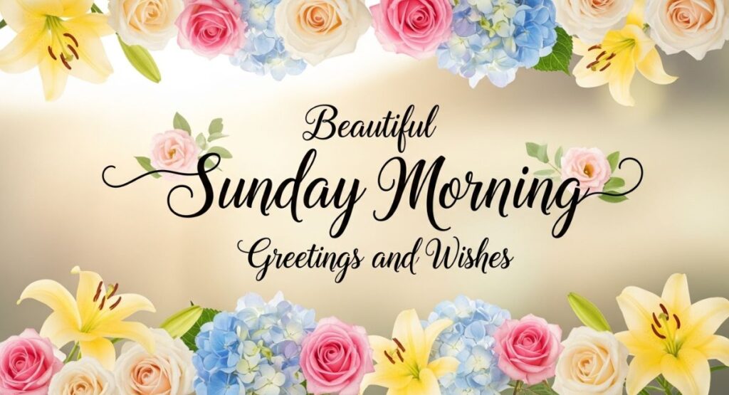 Beautiful Sunday Morning Greetings and Wishes