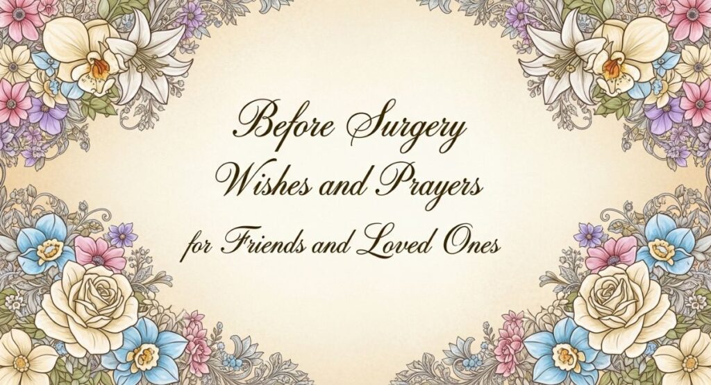 Before Surgery Wishes and Prayers for Friends and Loved Ones