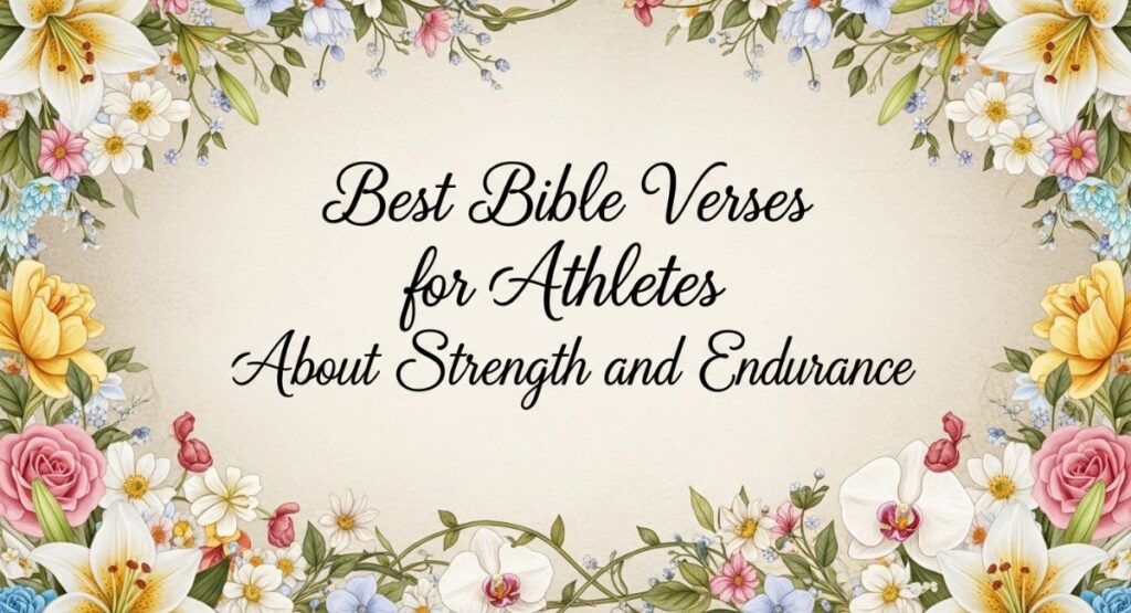 Best Bible Verses for Athletes About Strength and Endurance