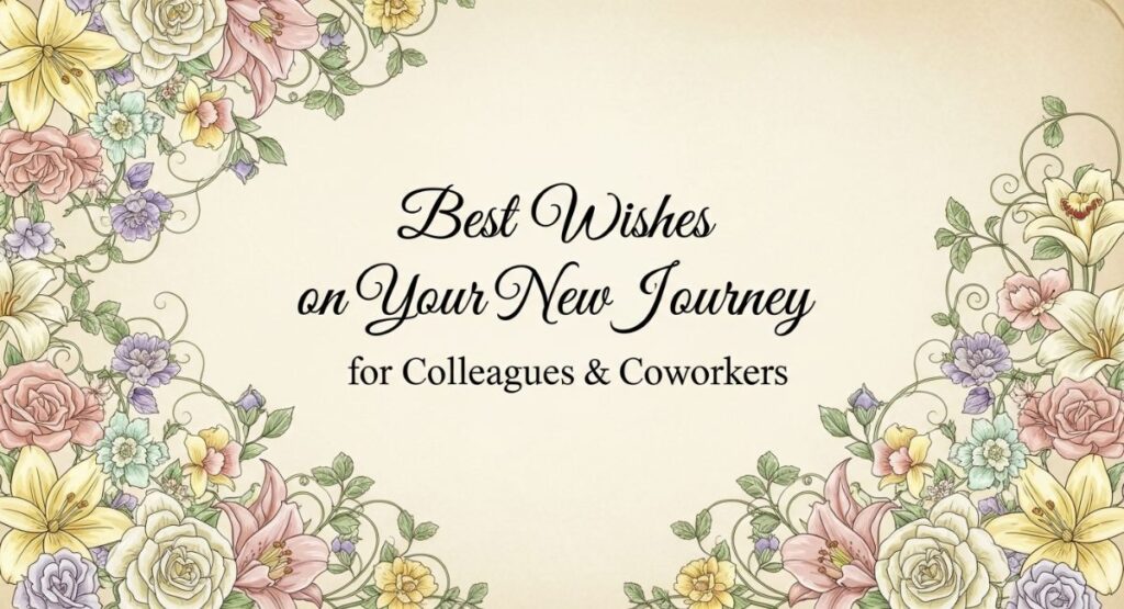 Best Wishes on Your New Journey for Colleagues & Coworkers