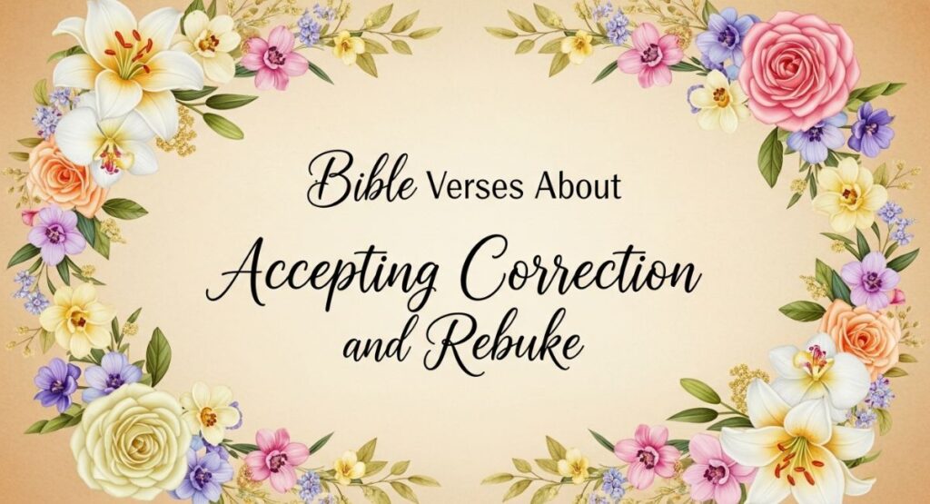 Bible Verses About Accepting Correction and Rebuke