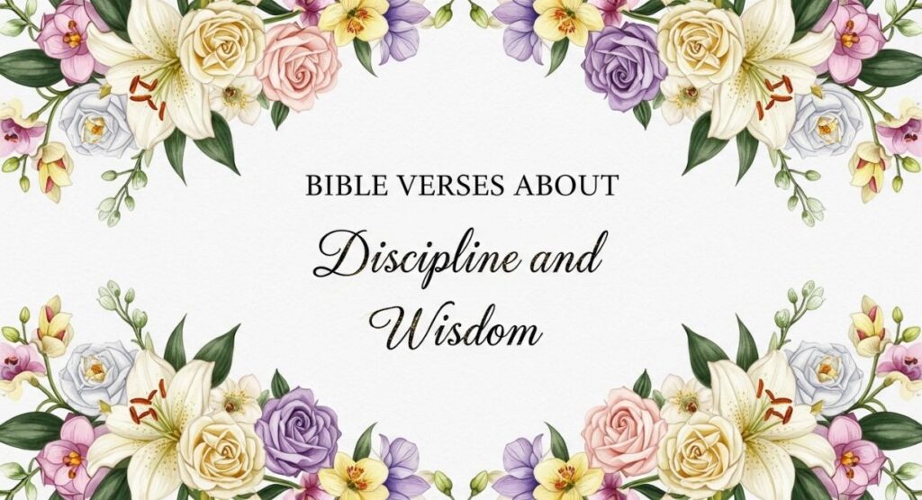 Bible Verses About Discipline and Wisdom