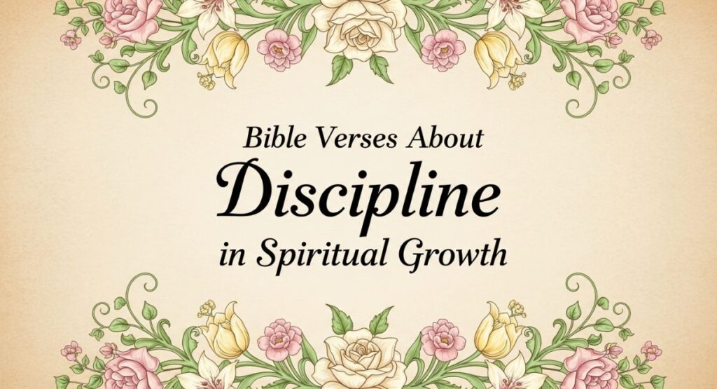 Bible Verses About Discipline in Spiritual Growth