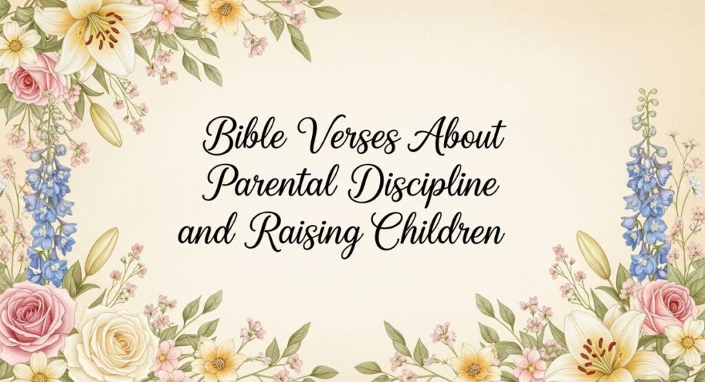 Bible Verses About Parental Discipline and Raising Children