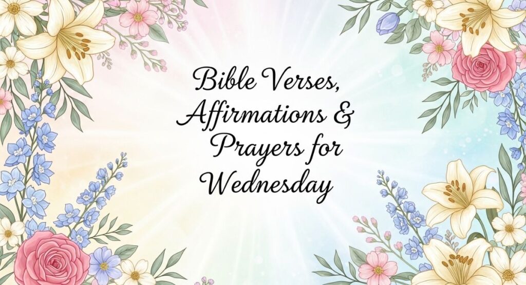 Bible Verses, Affirmations & Prayers for Wednesday