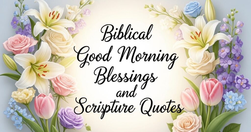 Biblical Good Morning Blessings and Scripture Quotes