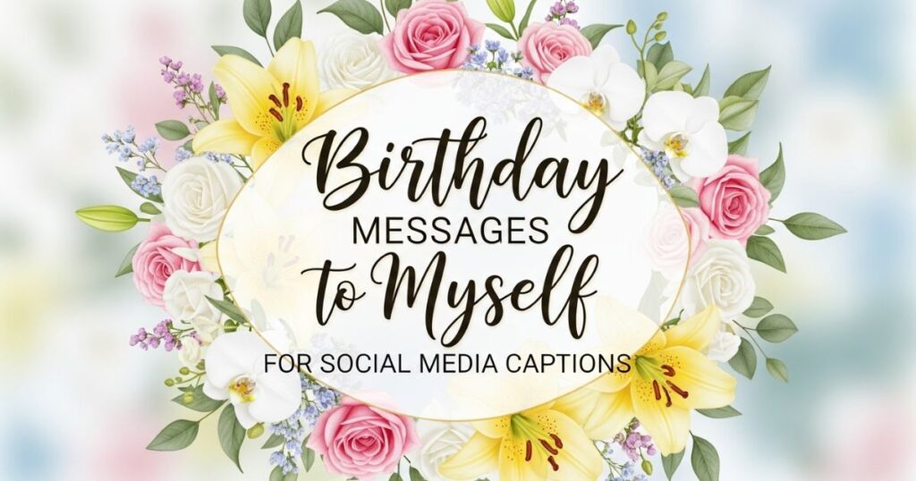 Birthday Messages to Myself for Social Media Captions