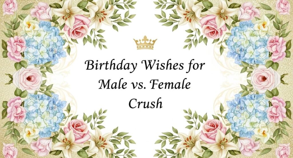 Birthday Wishes for Male vs. Female Crush