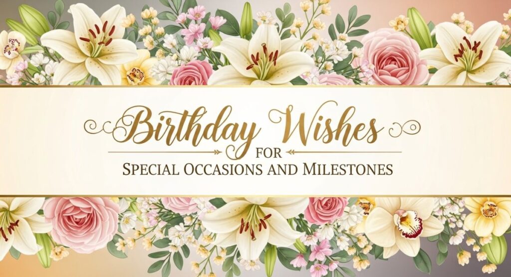 Birthday Wishes for Special Occasions and Milestones