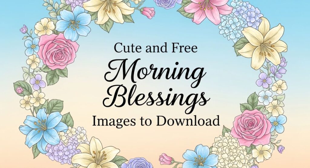Cute and Free Morning Blessings Images to Download