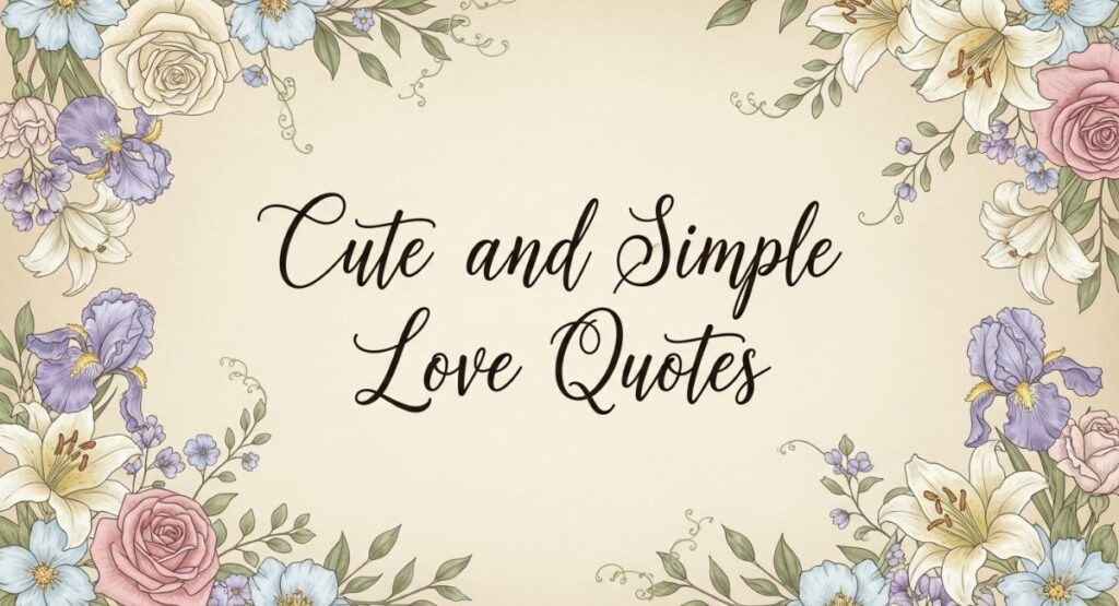 Cute and Simple Love Quotes