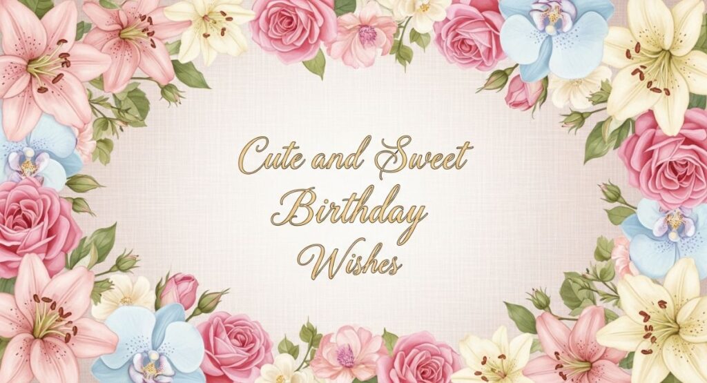 Cute and Sweet Birthday Wishes