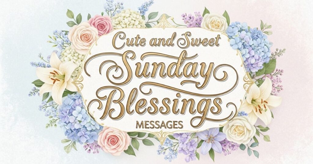 Cute and Sweet Sunday Blessings Messages