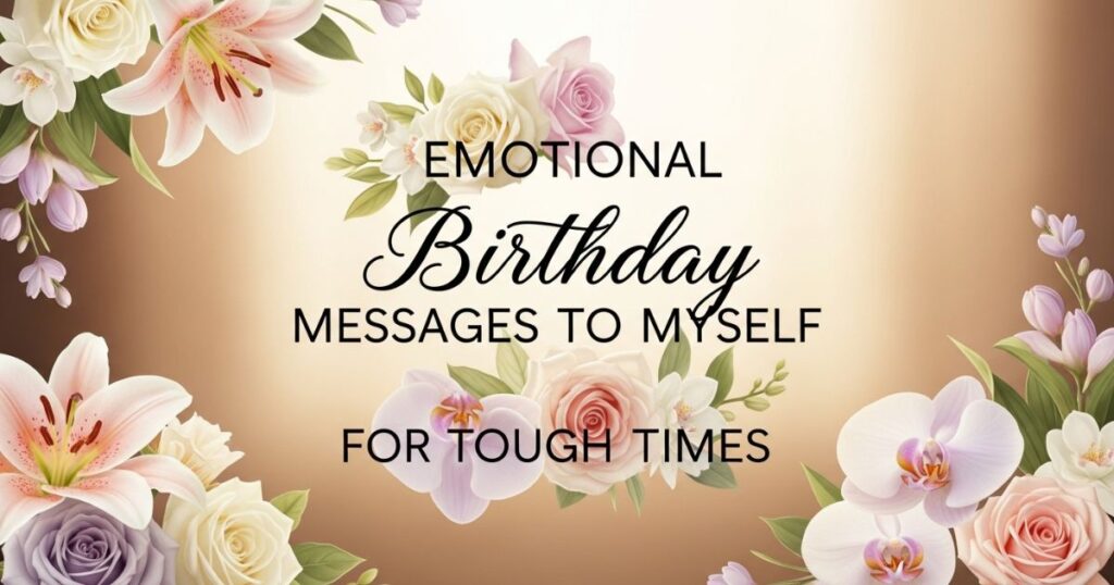 Emotional Birthday Messages to Myself for Tough Times