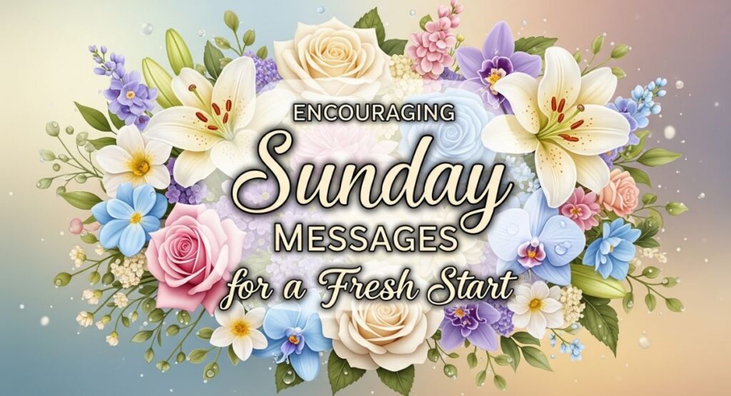 Encouraging Sunday Messages for a Fresh Start