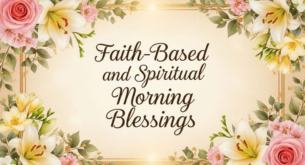 Faith-Based and Spiritual Morning Blessings