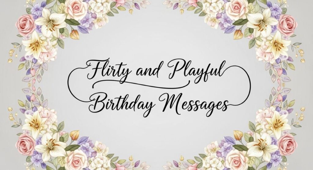 Flirty and Playful Birthday Messages