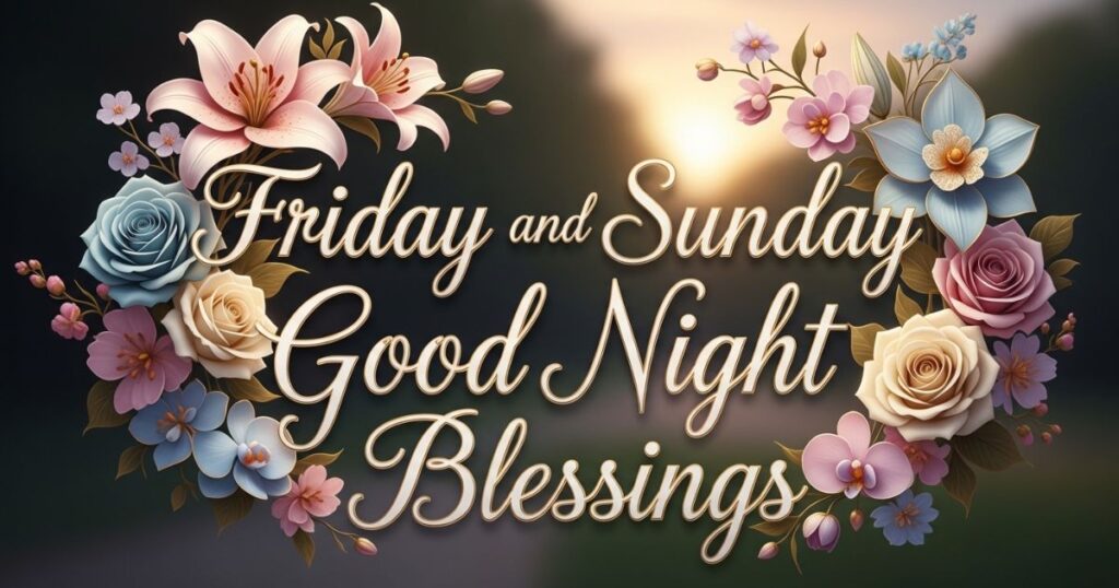 Friday and Sunday Good Night Blessings