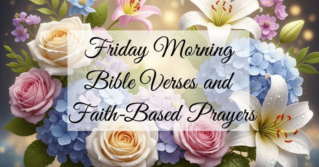 Friday Morning Bible Verses and Faith-Based Prayers