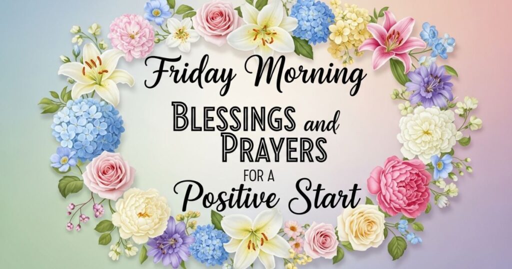 Friday Morning Blessings and Prayers for a Positive Start