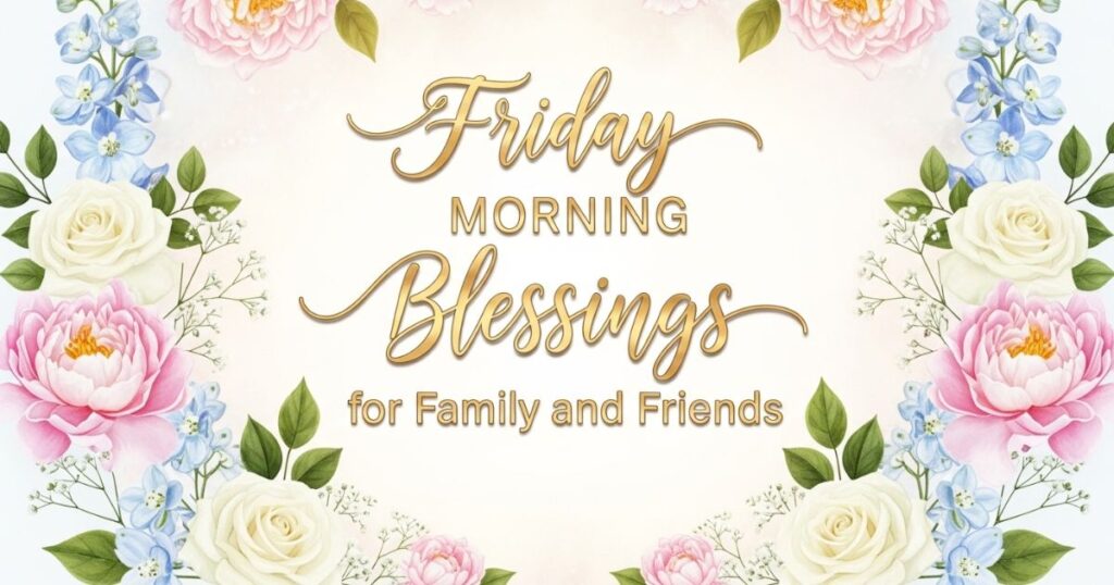 Friday Morning Blessings for Family and Friends