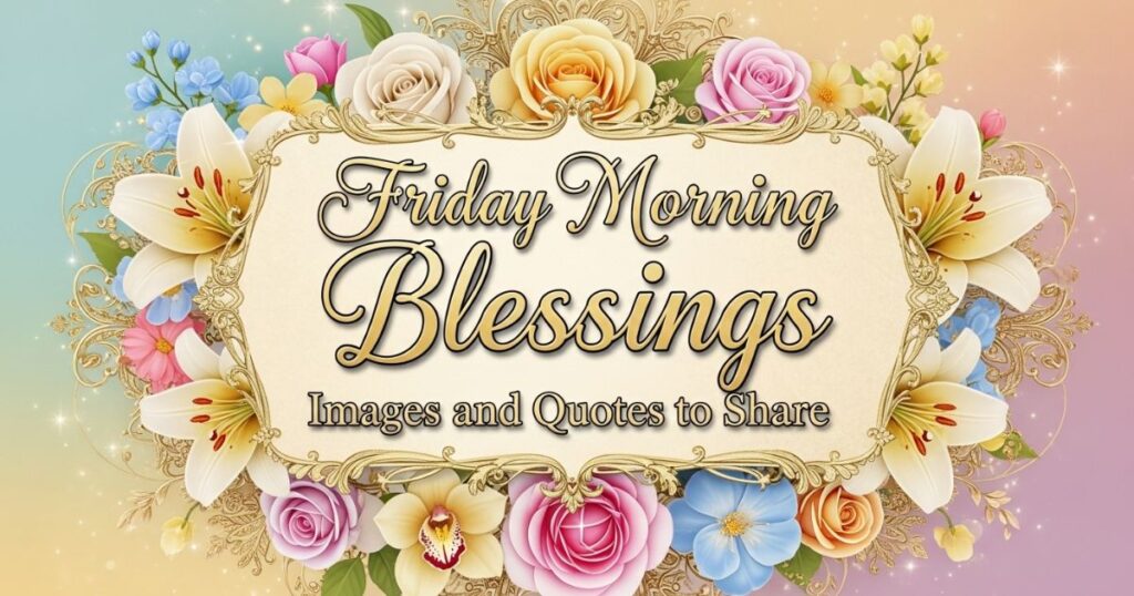 Friday Morning Blessings Images and Quotes to Share