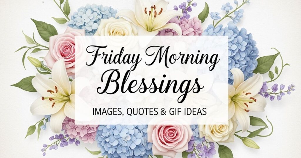 Friday Morning Blessings Images, Quotes & GIF Ideas
