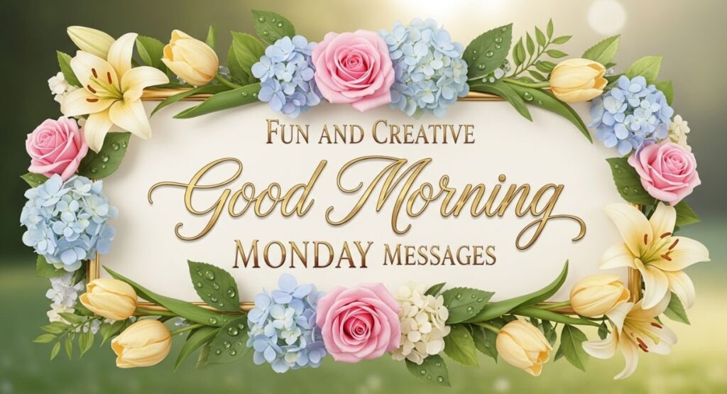 Fun and Creative Good Morning Monday Messages