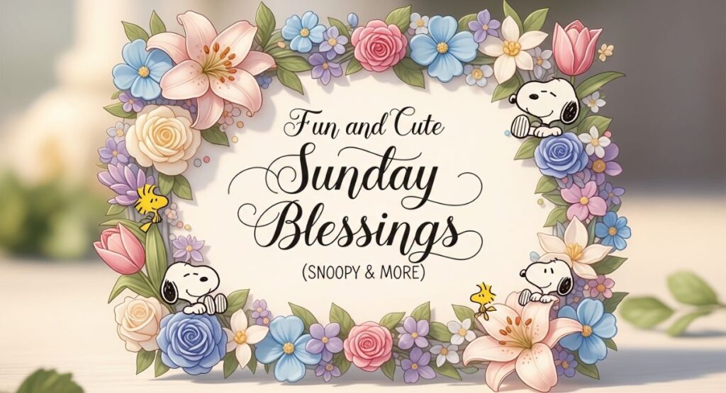Fun and Cute Sunday Blessings (Snoopy & More)