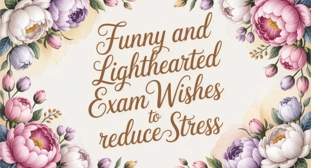 Funny and Lighthearted Exam Wishes to Reduce Stress
