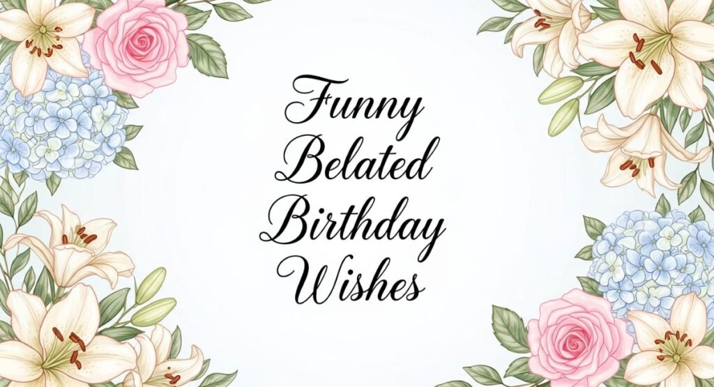 Funny Belated Birthday Wishes